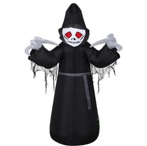 Gemmy Inflatable Blow Up Scary Halloween Reaper Figure Automatic Electric Blower